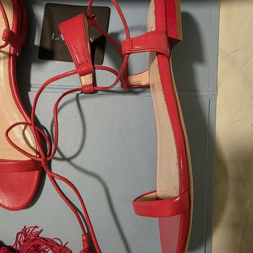 Lanvin Red Women's Sandals - Picture 3 of 5